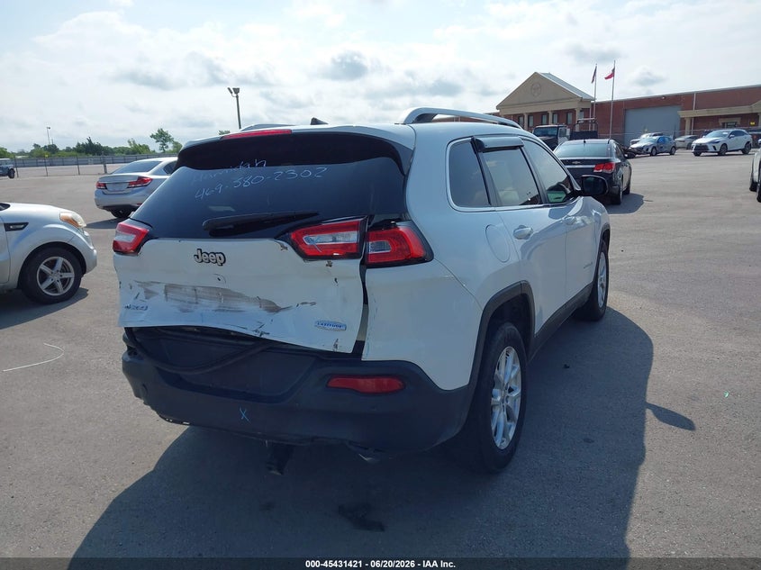 2016 Jeep Cherokee VIN 1C4PJMCS3GW279385 IAAI salvage auction — LEFT FRONT, Original (Texas), sold $1,350 on 2026-08-27 (photo 4)