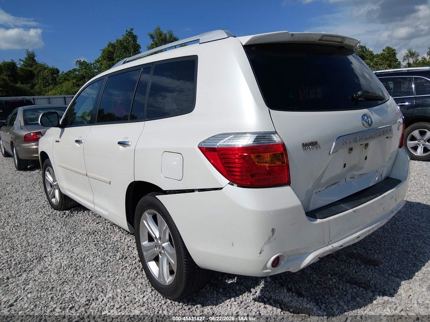 2008 Toyota Highlander VIN JTEDS42AX82035228 IAAI salvage auction — REAR END, Salvage (Alabama), sold $2,550 on 2026-07-23 (photo 3)