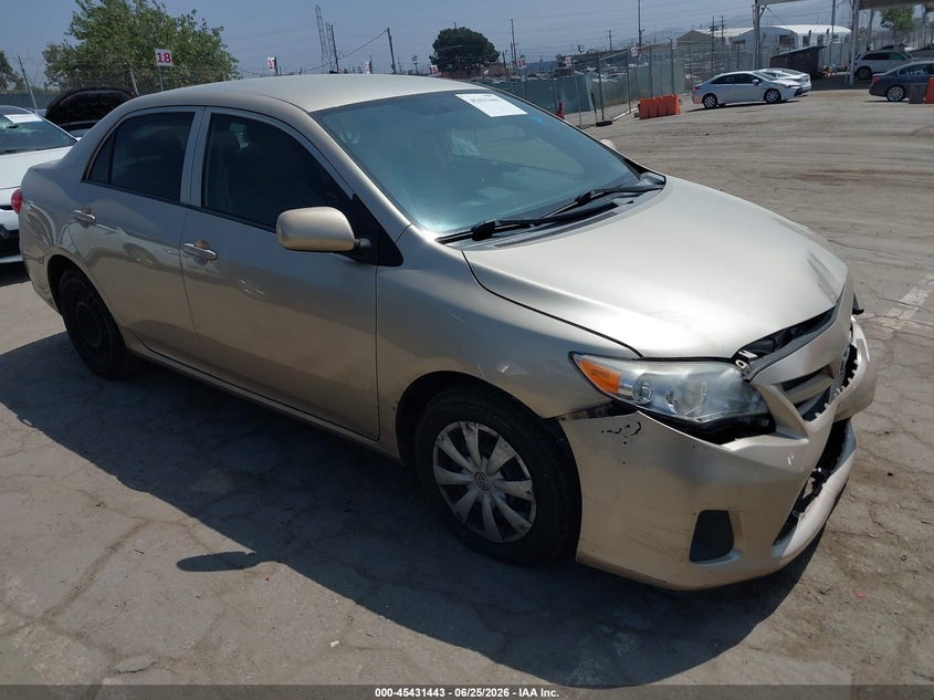 2013 Toyota Corolla VIN 5YFBU4EE4DP191636 IAAI salvage auction — FRONT END, Salvage (California), sold $25 on 2026-07-29 (photo 1)