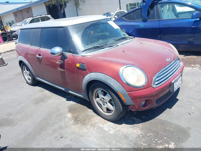 2008 Mini Cooper clubman VIN WMWML33518TN67231 IAAI salvage auction — RIGHT FRONT, Salvage Certificate (California), sold $250 on 2026-07-17 (photo 1)