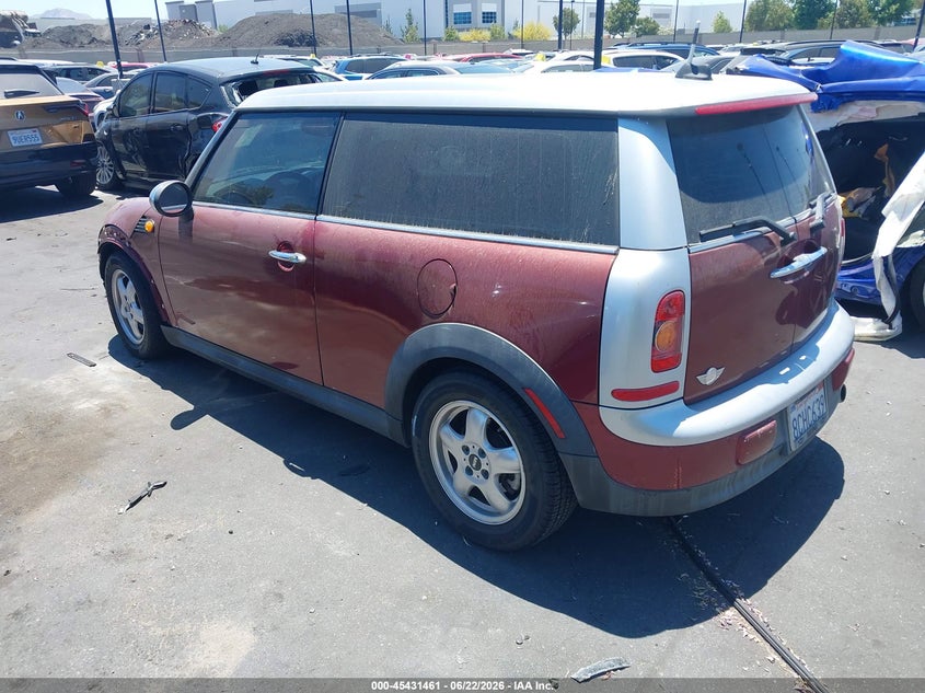 2008 Mini Cooper clubman VIN WMWML33518TN67231 IAAI salvage auction — RIGHT FRONT, Salvage Certificate (California), sold $250 on 2026-07-17 (photo 3)