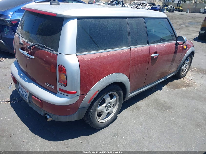 2008 Mini Cooper clubman VIN WMWML33518TN67231 IAAI salvage auction — RIGHT FRONT, Salvage Certificate (California), sold $250 on 2026-07-17 (photo 4)