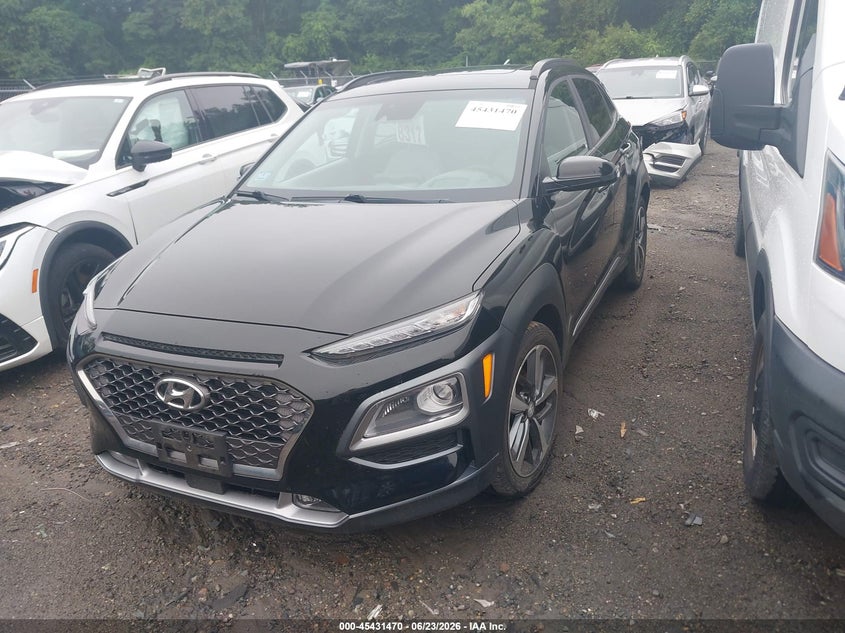 2019 Hyundai Kona VIN KM8K5CA50KU329794 IAAI salvage auction — EXTERIOR BURN, Salvage (Massachusetts), sold $4,875 on 2026-07-14 (photo 2)