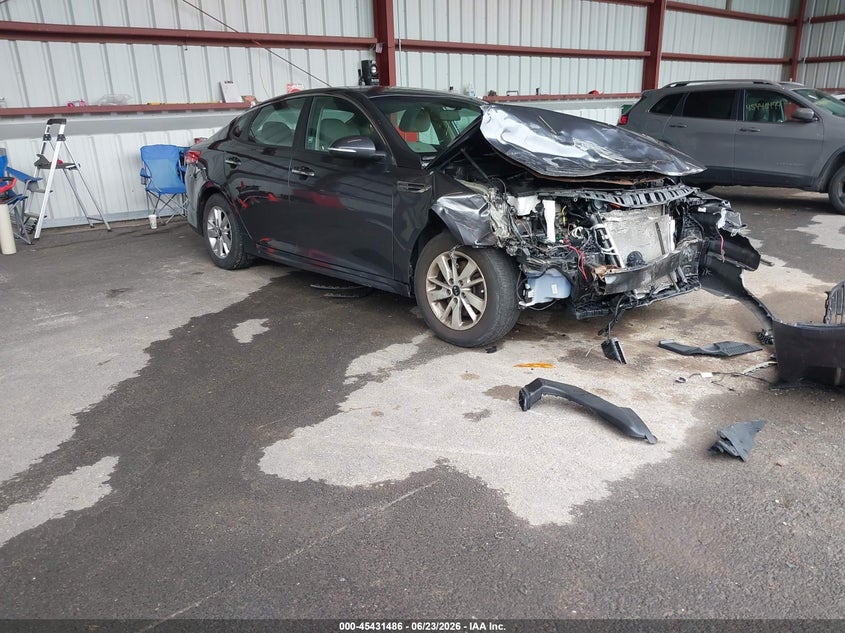 2017 Kia Optima VIN 5XXGT4L33HG153713 IAAI salvage auction — FRONT END, Mv-907A (New York), sold $425 on 2026-07-16 (photo 1)
