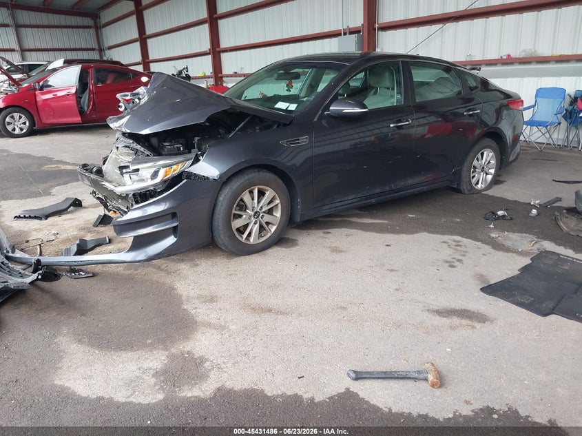 2017 Kia Optima VIN 5XXGT4L33HG153713 IAAI salvage auction — FRONT END, Mv-907A (New York), sold $425 on 2026-07-16 (photo 2)