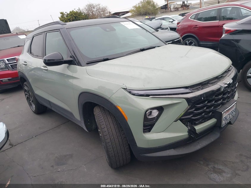 2024 Chevrolet Trailblazer VIN KL79MTSL8RB095801 IAAI salvage auction — LEFT FRONT, Salvage Certificate (California), sold $7,500 on 2026-07-25 (photo 1)