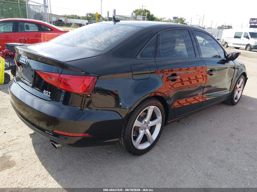 2016 Audi A3 VIN WAUB8GFF5G1022387 IAAI salvage auction — RIGHT SIDE, Salvage (Kansas), sold $1,550 on 2026-07-31 (photo 4)