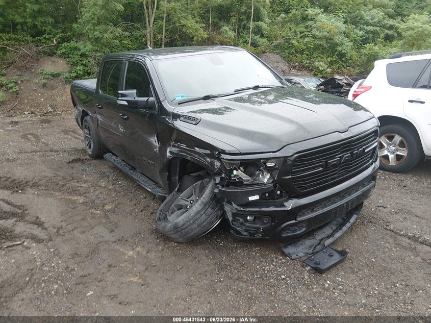 2020 Ram 1500 VIN 1C6SRFFTXLN134970 IAAI salvage auction — RIGHT FRONT, Salvage Title, sold $6,300 on 2026-07-22 (photo 1)