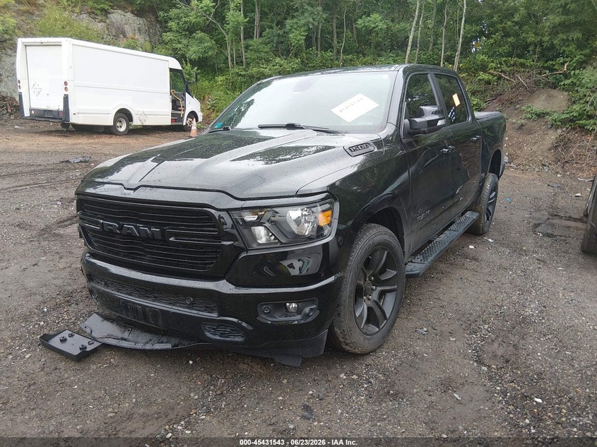 2020 Ram 1500 VIN 1C6SRFFTXLN134970 IAAI salvage auction — RIGHT FRONT, Salvage Title, sold $6,500 on 2026-07-22 (photo 2)