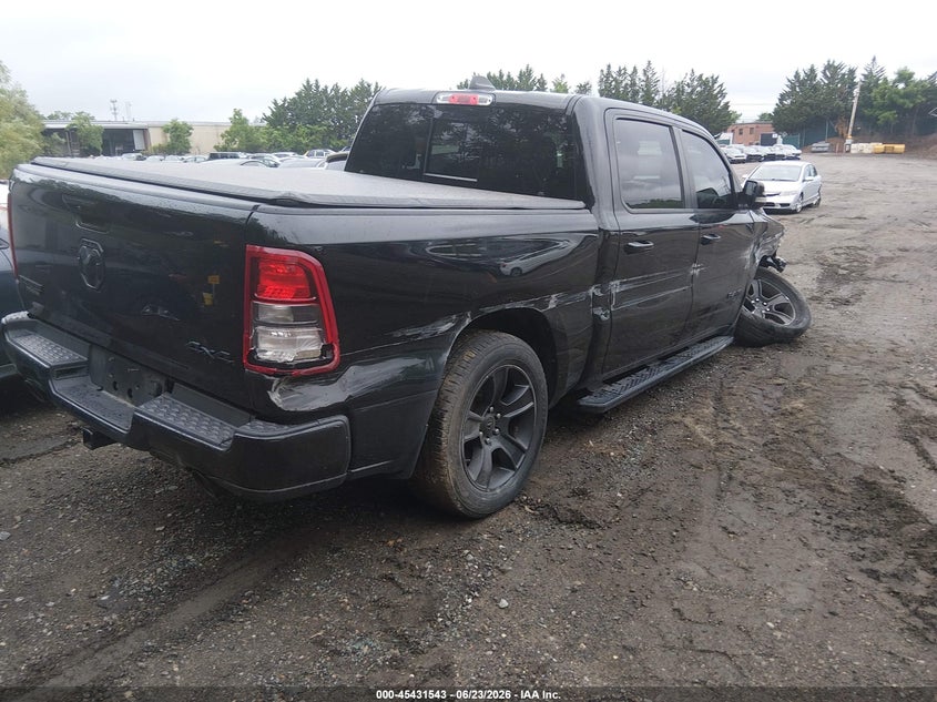 2020 Ram 1500 VIN 1C6SRFFTXLN134970 IAAI salvage auction — RIGHT FRONT, Salvage Title, sold $6,500 on 2026-07-22 (photo 4)