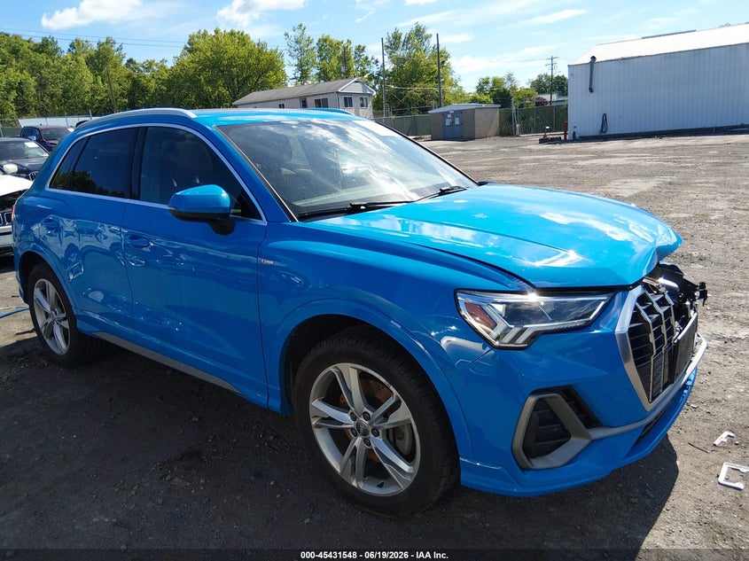 2019 Audi Q3 VIN WA1EECF31K1072584 IAAI salvage auction — FRONT END, Salvage (Pennsylvania), sold $6,600 on 2026-07-10 (photo 1)