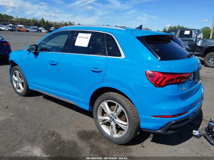 2019 Audi Q3 VIN WA1EECF31K1072584 IAAI salvage auction — FRONT END, Salvage (Pennsylvania), sold $6,600 on 2026-07-10 (photo 3)