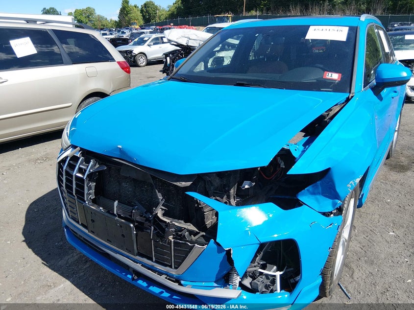 2019 Audi Q3 VIN WA1EECF31K1072584 IAAI salvage auction — FRONT END, Salvage (Pennsylvania), sold $6,600 on 2026-07-10 (photo 6)