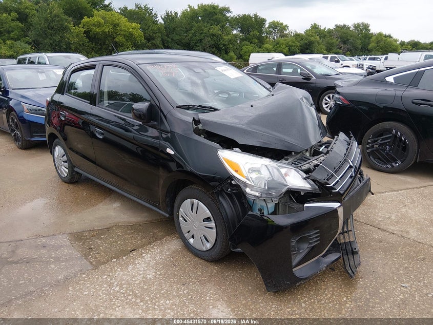 2024 Mitsubishi Mirage VIN ML32AUHJ2RH033061 IAAI salvage auction — FRONT END, Salvage Title, sold $2,050 on 2026-07-20 (photo 1)