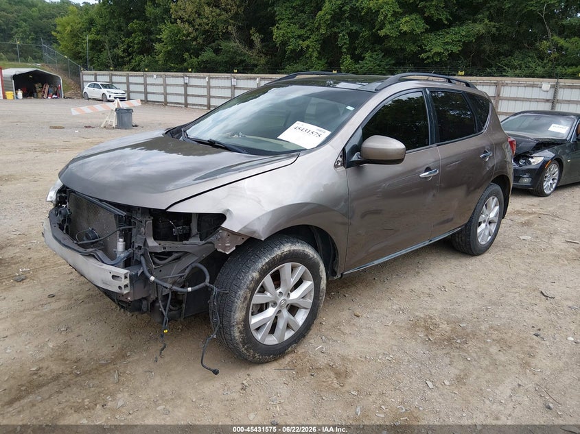 2014 Nissan Murano VIN JN8AZ1MW1EW518593 IAAI salvage auction — FRONT END, Salvage (Tennessee), sold $650 on 2026-07-15 (photo 2)