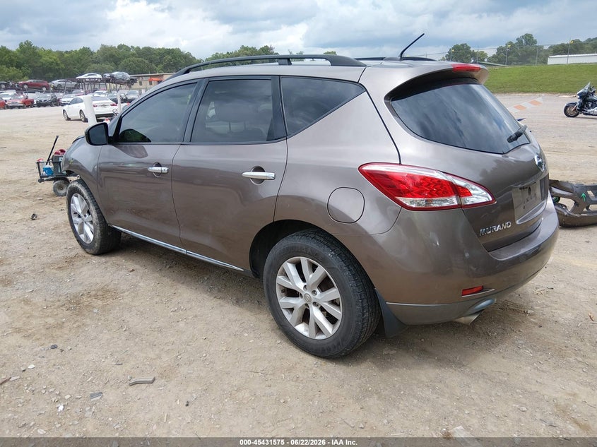 2014 Nissan Murano VIN JN8AZ1MW1EW518593 IAAI salvage auction — FRONT END, Salvage (Tennessee), sold $650 on 2026-07-15 (photo 3)