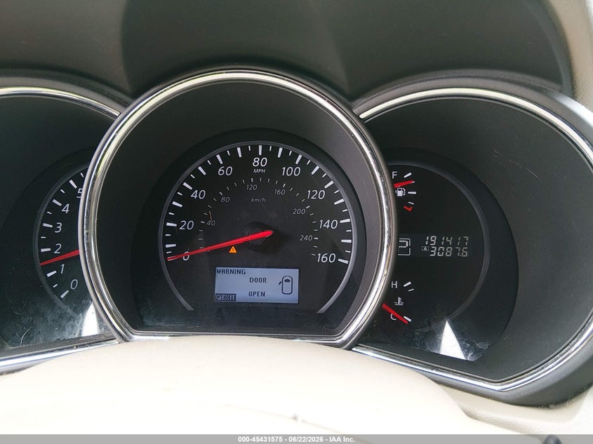 2014 Nissan Murano VIN JN8AZ1MW1EW518593 IAAI salvage auction — FRONT END, Salvage (Tennessee), sold $650 on 2026-07-15 (photo 7)