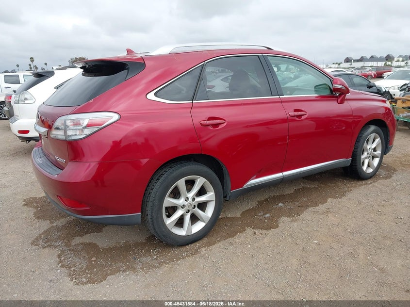 2010 Lexus Rx 350 VIN JTJZK1BA4A2404483 IAAI salvage auction — NORMAL WEAR, Clear - Dealer Only (California), sold $3,700 on 2026-07-29 (photo 4)