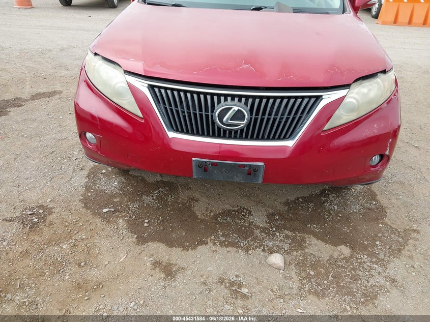 2010 Lexus Rx 350 VIN JTJZK1BA4A2404483 IAAI salvage auction — NORMAL WEAR, Clear - Dealer Only (California), sold $3,700 on 2026-07-29 (photo 6)