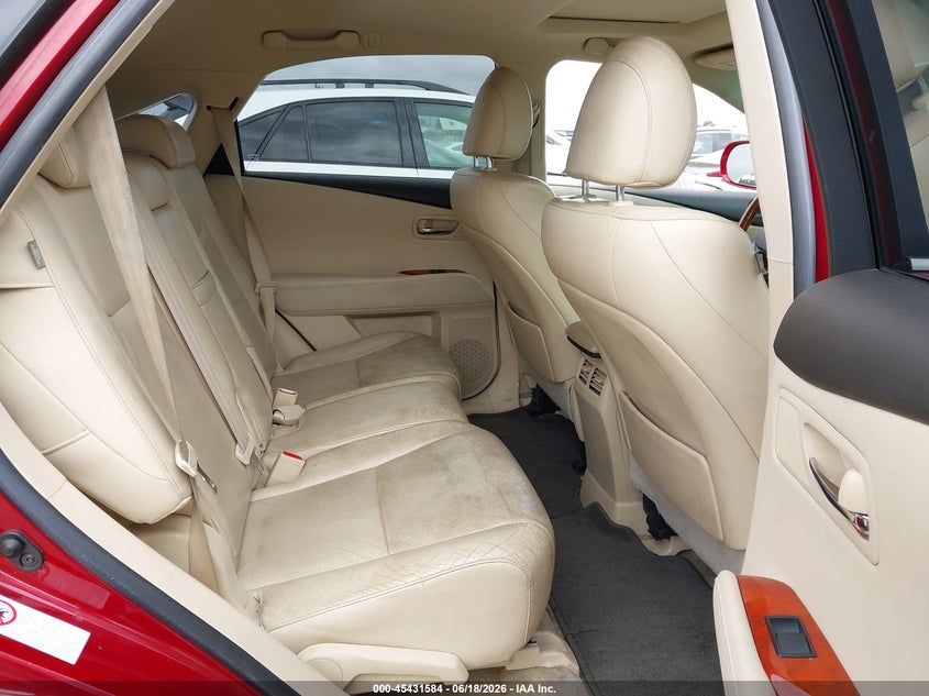 2010 Lexus Rx 350 VIN JTJZK1BA4A2404483 IAAI salvage auction — NORMAL WEAR, Clear - Dealer Only (California), sold $3,700 on 2026-07-29 (photo 8)