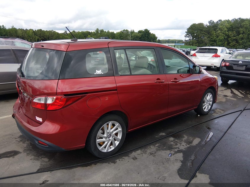 2014 Mazda 5 VIN JM1CW2BL1E0173838 IAAI salvage auction — REAR END, Salvage (North Carolina), sold $600 on 2026-07-09 (photo 4)