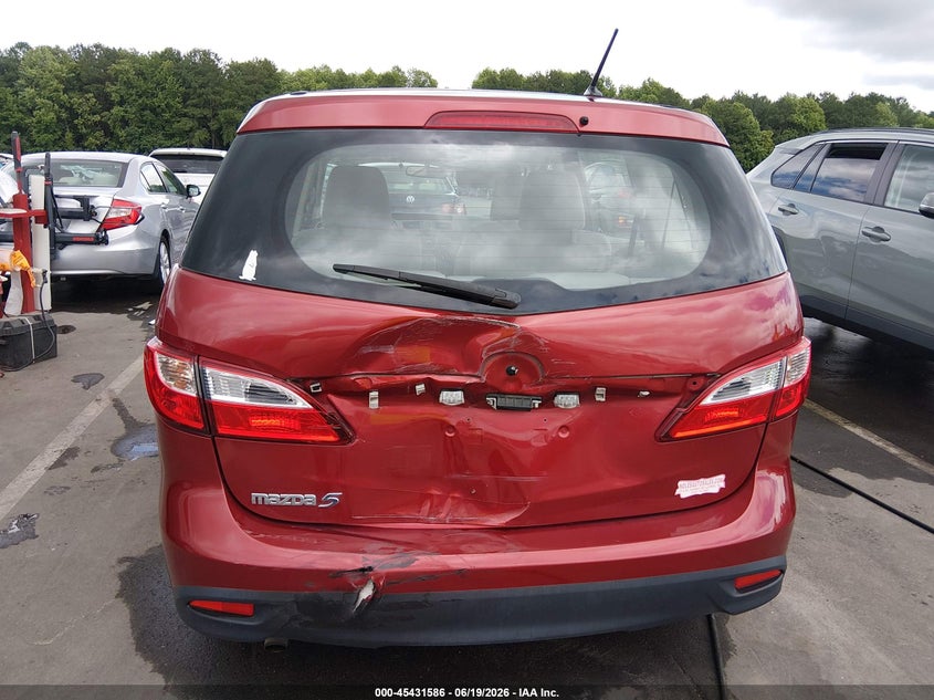 2014 Mazda 5 VIN JM1CW2BL1E0173838 IAAI salvage auction — REAR END, Salvage (North Carolina), sold $600 on 2026-07-09 (photo 6)