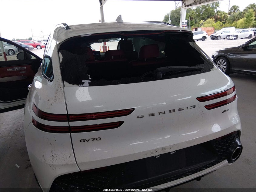 2023 Genesis Gv70 VIN KMUMADTB7PU135494 IAAI salvage auction — RIGHT REAR, Salvage Title, sold $13,250 on 2026-07-29 (photo 6)
