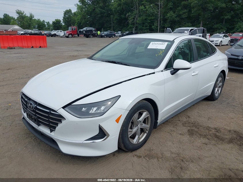2021 Hyundai Sonata VIN 5NPEG4JAXMH088015 IAAI salvage auction — FRONT & REAR, Salvage Title, sold $3,000 on 2026-07-31 (photo 2)