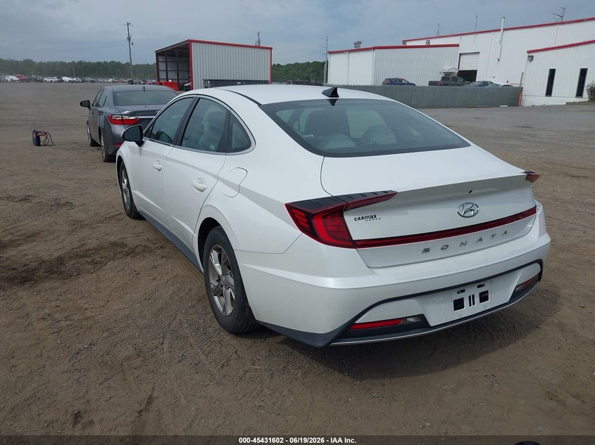 2021 Hyundai Sonata VIN 5NPEG4JAXMH088015 IAAI salvage auction — FRONT & REAR, Salvage Title, sold $3,000 on 2026-07-31 (photo 3)
