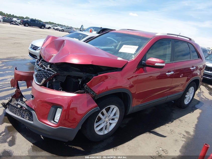 2015 Kia Sorento VIN 5XYKT4A67FG618512 IAAI salvage auction — FRONT END, Salvage (North Carolina), sold $700 on 2026-07-23 (photo 2)