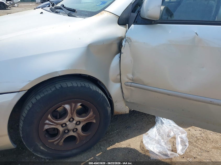 2004 Toyota Corolla VIN JTDBR32E842018068 IAAI salvage auction — LEFT SIDE, Clear (Virginia), sold $625 on 2026-07-20 (photo 6)