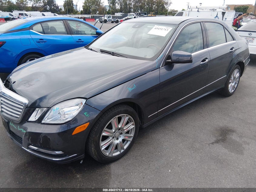 2013 Mercedes-benz E-klasse VIN WDDHF5KBXDA722675 IAAI salvage auction — FRONT END, Salvage (California), sold $2,400 on 2026-08-06 (photo 2)