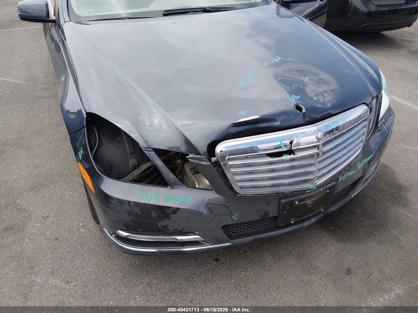 2013 Mercedes-benz E-klasse VIN WDDHF5KBXDA722675 IAAI salvage auction — FRONT END, Salvage (California), sold $2,400 on 2026-08-06 (photo 6)