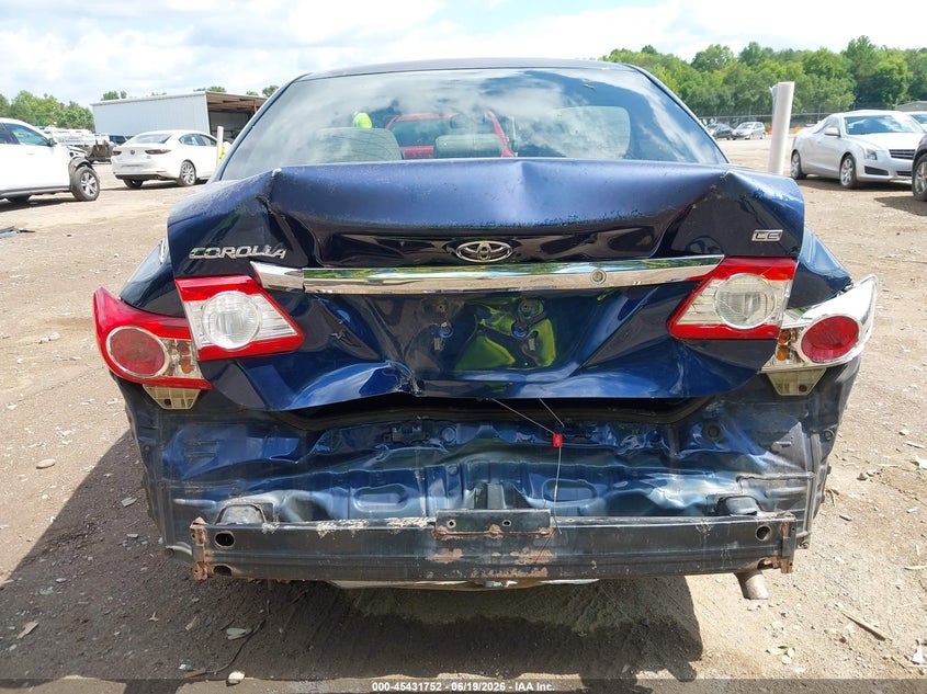 2011 Toyota Corolla VIN JTDBU4EE0BJ102789 IAAI salvage auction — REAR END, Clear (Tennessee), sold $225 on 2026-07-29 (photo 6)