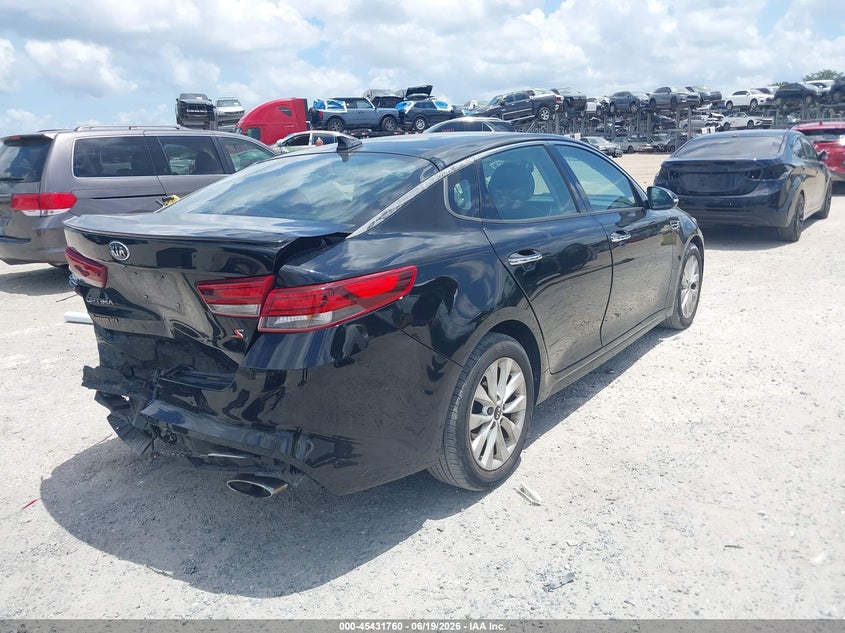 2018 Kia Optima VIN 5XXGT4L35JG188081 IAAI salvage auction — REAR END, Rebuildable (Florida), sold $1,700 on 2026-07-21 (photo 4)