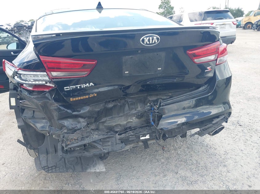 2018 Kia Optima VIN 5XXGT4L35JG188081 IAAI salvage auction — REAR END, Rebuildable (Florida), sold $1,700 on 2026-07-21 (photo 6)