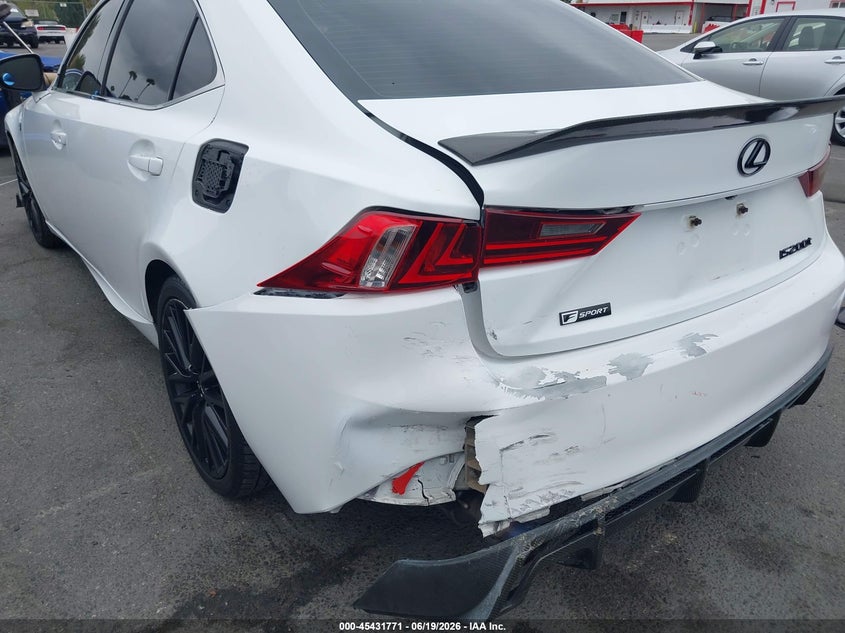 2016 Lexus Is VIN JTHBA1D2XG5009761 IAAI salvage auction — REAR END, Salvage (California), sold $7,500 on 2026-07-09 (photo 6)