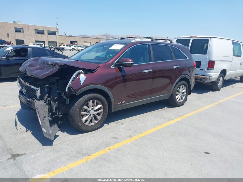 2018 Kia Sorento VIN 5XYPGDA51JG409826 IAAI salvage auction — FRONT END, Salvage (California), sold $750 on 2026-07-06 (photo 2)