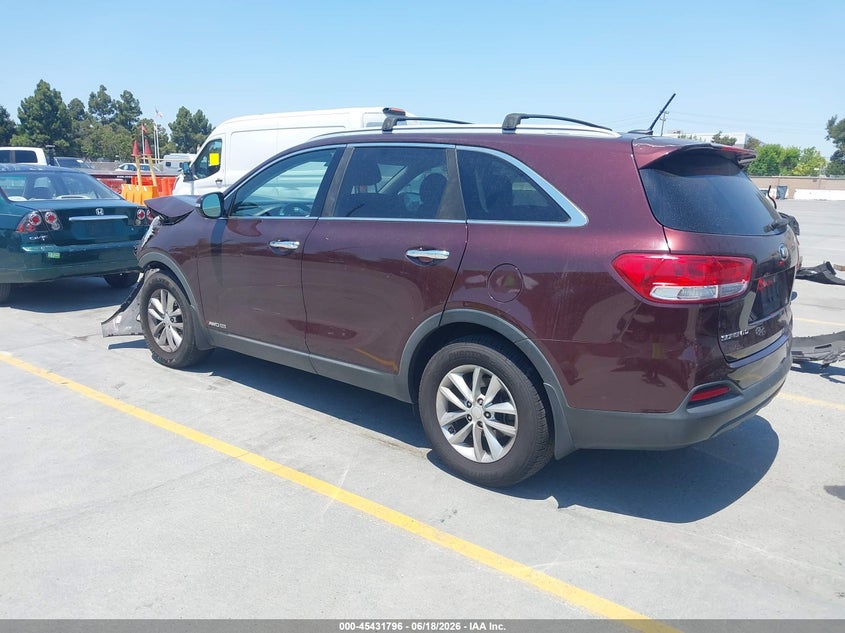 2018 Kia Sorento VIN 5XYPGDA51JG409826 IAAI salvage auction — FRONT END, Salvage (California), sold $750 on 2026-07-06 (photo 3)