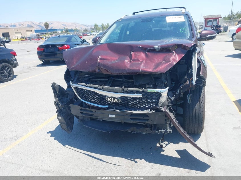 2018 Kia Sorento VIN 5XYPGDA51JG409826 IAAI salvage auction — FRONT END, Salvage (California), sold $750 on 2026-07-06 (photo 6)
