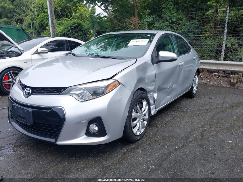 2015 Toyota Corolla VIN 5YFBURHE8FP241353 IAAI salvage auction — LEFT SIDE, Salvage (North Carolina), sold $3,550 on 2026-07-24 (photo 2)