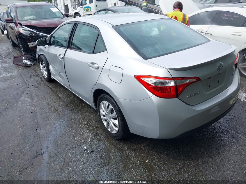2015 Toyota Corolla VIN 5YFBURHE8FP241353 IAAI salvage auction — LEFT SIDE, Salvage (North Carolina), sold $3,550 on 2026-07-24 (photo 3)