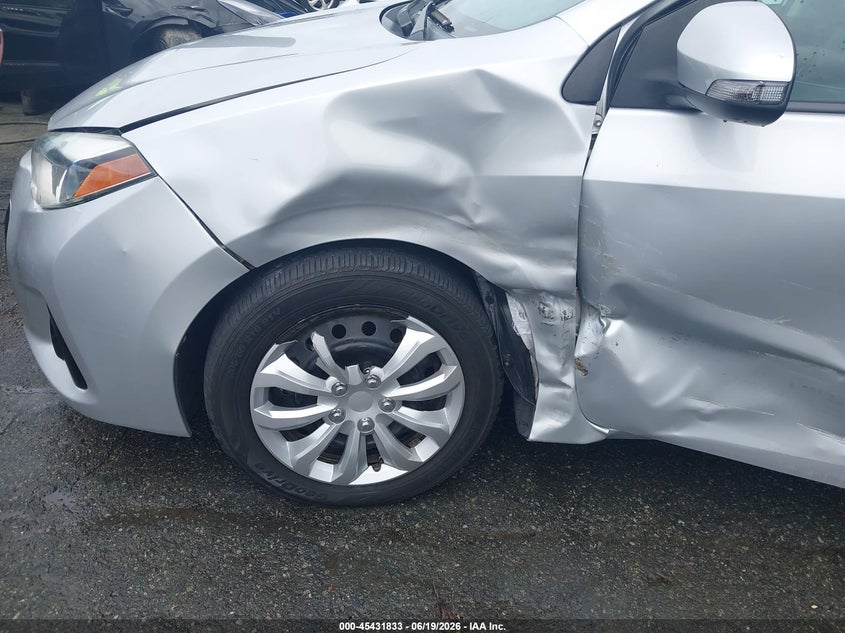 2015 Toyota Corolla VIN 5YFBURHE8FP241353 IAAI salvage auction — LEFT SIDE, Salvage (North Carolina), sold $3,550 on 2026-07-24 (photo 6)