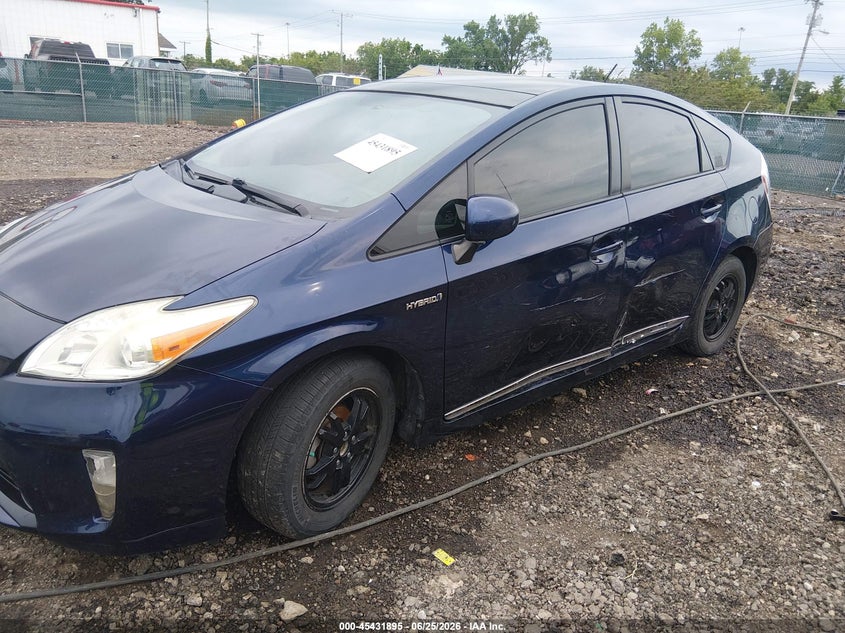 2013 Toyota Prius VIN JTDKN3DU1D1727317 IAAI salvage auction — LEFT SIDE, Salvage (Ohio), sold $725 on 2026-07-22 (photo 6)