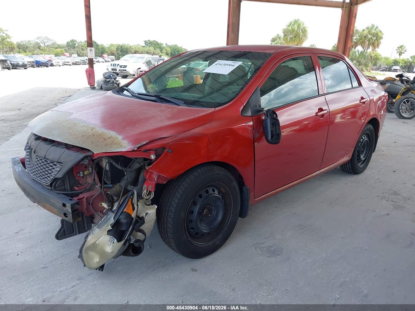 2009 Toyota Corolla VIN JTDBL40E09J017486 IAAI salvage auction — NORMAL WEAR, Clear (Florida), sold $1,350 on 2026-07-07 (photo 2)