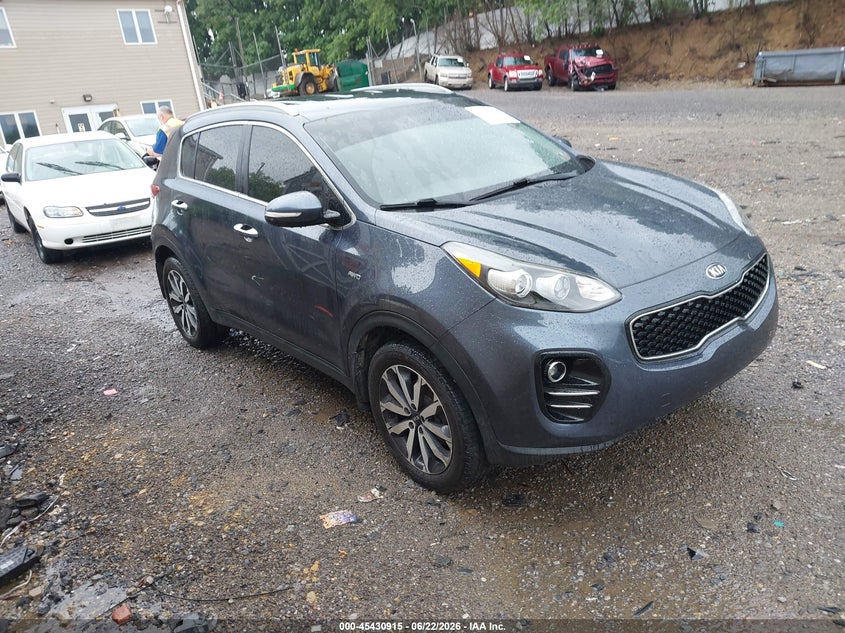 2019 Kia Sportage VIN KNDPNCAC1K7589726 IAAI salvage auction — NORMAL WEAR, Clear (Pennsylvania), sold $2,750 on 2026-07-21 (photo 1)