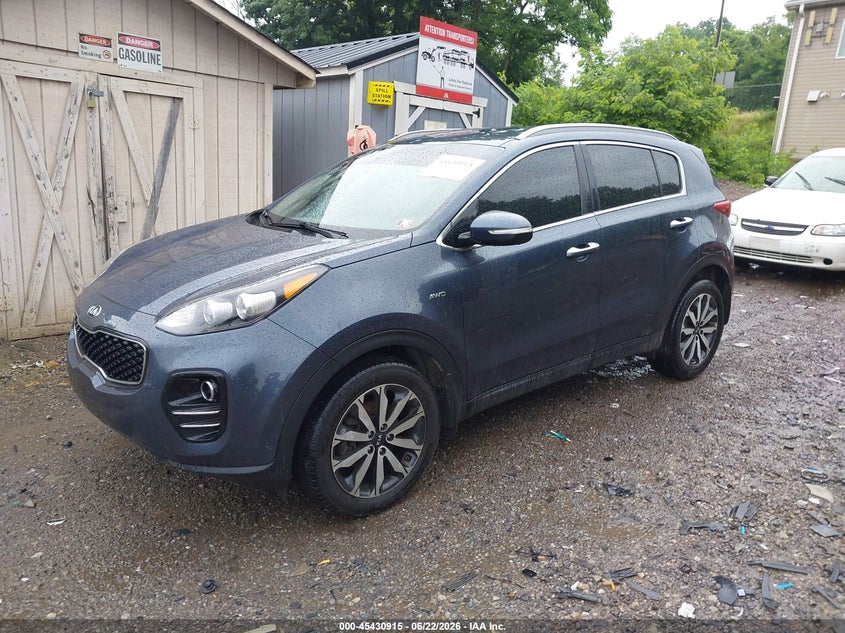 2019 Kia Sportage VIN KNDPNCAC1K7589726 IAAI salvage auction — NORMAL WEAR, Clear (Pennsylvania), sold $2,750 on 2026-07-21 (photo 2)