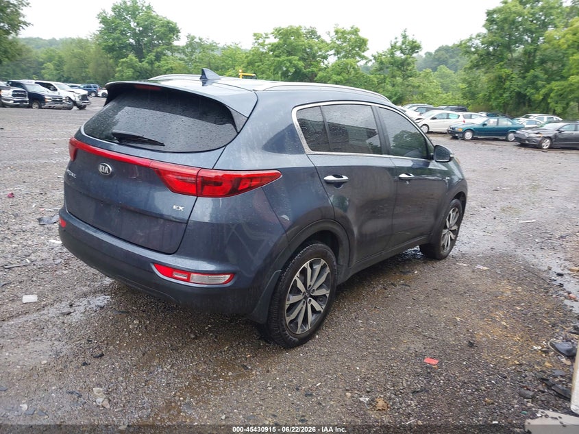 2019 Kia Sportage VIN KNDPNCAC1K7589726 IAAI salvage auction — NORMAL WEAR, Clear (Pennsylvania), sold $2,750 on 2026-07-21 (photo 4)