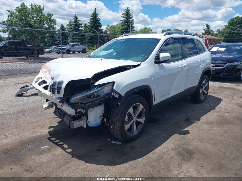 2020 Jeep Cherokee VIN 1C4PJMDX2LD622333 IAAI salvage auction — FRONT END, Clear (Michigan), sold $3,000 on 2026-07-20 (photo 2)