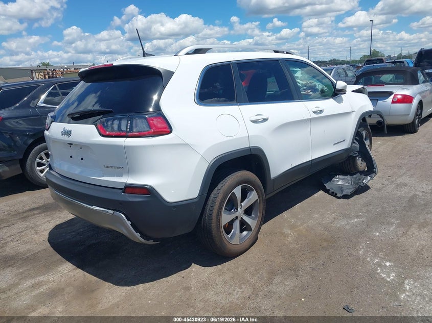 2020 Jeep Cherokee VIN 1C4PJMDX2LD622333 IAAI salvage auction — FRONT END, Clear (Michigan), sold $3,000 on 2026-07-20 (photo 4)